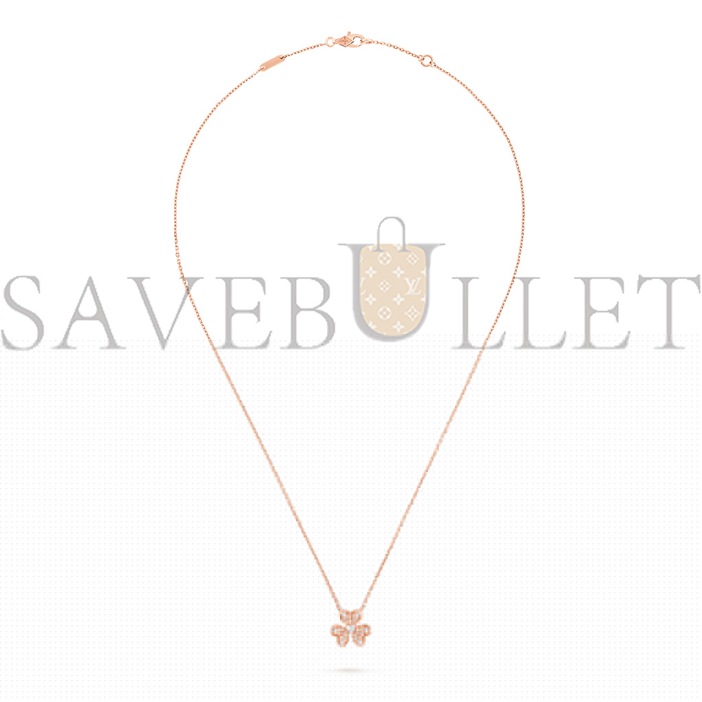 V*N CL*F arpels frivole pendant, mini model - rose gold, diamond  vcarp7ri00